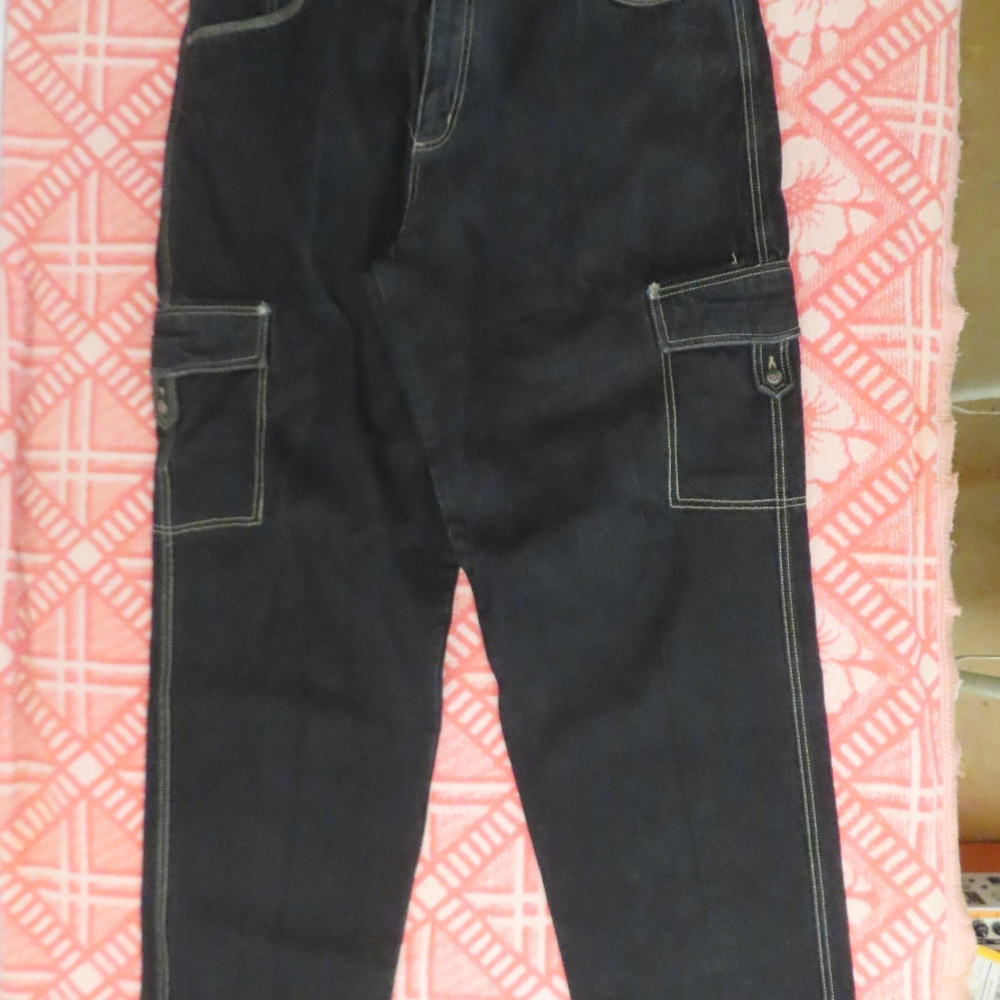 Vintage 90s Y2K Johnny BLaze Method Man Wu Tang black Baggy Jeans HipHop Street